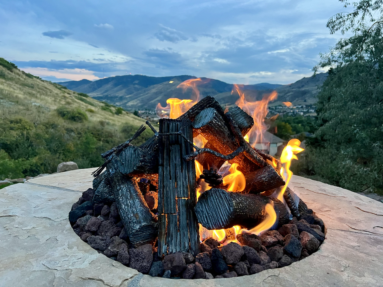 Summit fire feature install